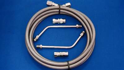 Stainless Steel Transmission Cooler Hose Kits with Poli