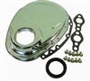 Chrome Steel Timing Chain Cover small block chevy kit