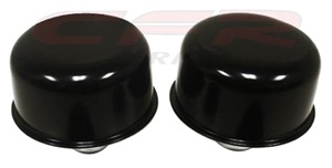 STEEL BREATHER FOR VALVE COVERS 2-3/4" PAIR - BLACK 2 PC SET