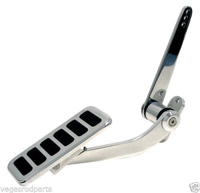 Universal Gas throttle Pedal polished Aluminum chevy ford dodge
