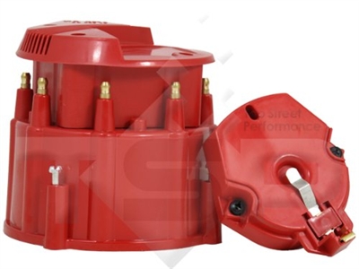 Small Big Block Chevy GM HEI Distributor RED SUPER Cap and Rotor kit 327 305 350 454