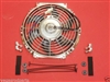 Chrome 10 " inch HIGH PERFORMANCE ELECTRIC RADIATOR COOLING FAN Curved BLADE