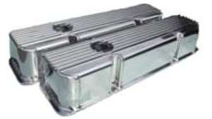 Finned Fabricated Valve Cover small block chevy fabricated