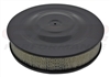 CHEVY FORD pro 14" BLACK STEEL AIR CLEANER SET recessed BASE paper FILT