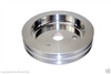 Small Block Chevy Polished Aluminum crank shaft Pulley double groove billet lower