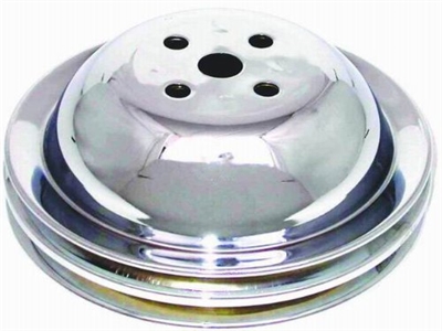 Water Pump Pulley Steel Chrome steel Double Groove BBC Short chevy 396 454