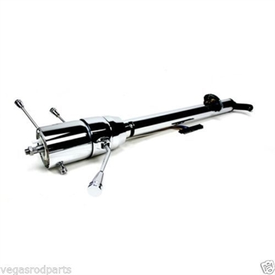 1955 - 1956 Chevy Tilt Steering Column Chrome with Shifter tri-five ididit