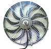 Universal Radiator Cooling 14 inch Fan with S Curved Blades chrome