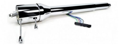 Ididit Chrome Right Hand Drive Collapsible 28" Steering Column RHD tilt floor shift