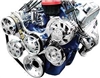 BILLET SPECIALTIES TRU TRAC FORD SERPENTINE PULLEY KIT WATER PUMP,TIMING COVER