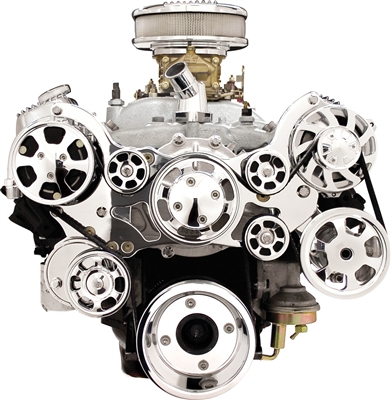 BILLET SPECIALTIES TRU TRAC PONTIAC 326-455 FRONT ENGINE KIT serpentine belt