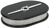 BILLET SPECIALTIES STREAMLINE SATIN BLACK ALUMINUM AIR CLEANER,SMALL OVAL,15324