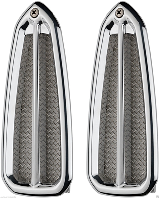 BILLET aluminum POLISHED 68-69 CAMARO DOOR JAMB VENTS,JAM