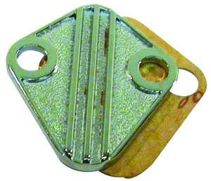 Fuel Pump Block Off Plate big block chevy finned