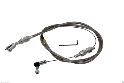 Stainless Steel Throttle Cable Universal Chevy GM Ford MOPAR Pontiac 36 INCH