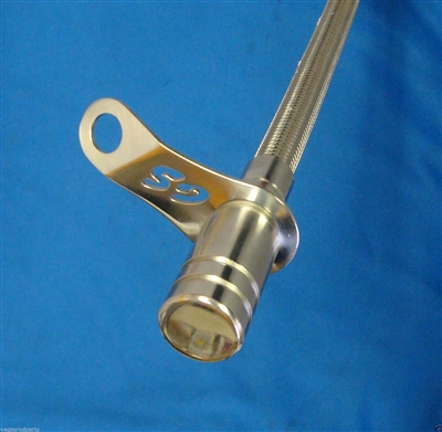 Flexible Transmission Dip Stick and Tube, Stainless Steel GM FORD lokar chevy700