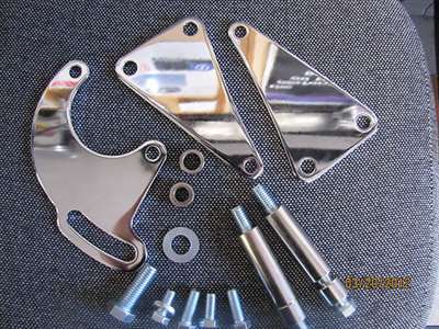 LONG WATER PUMP POWER STEERING BRACKET small block chevy