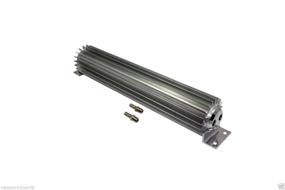 Transmission Cooler Tube and Finned 15 " inch dual pass design universal aluminum