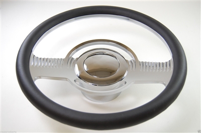 Chrome Aluminum Steering Wheel classic style