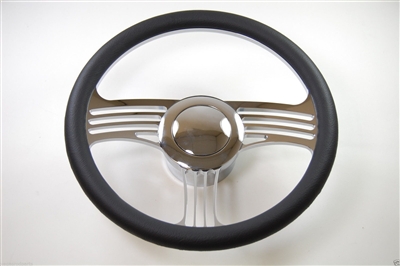 Chrome Aluminum Steering Wheel SLASH STYLE