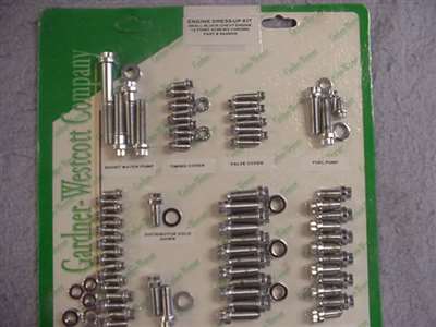 Small Block Chevy Chrome Bolt Kit 12 pt