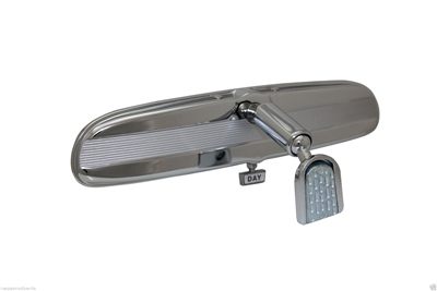 Chrome Steel Universal Interior Mirror REAR VIEW