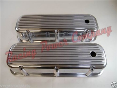 Nostalgic Aluminum Finned Valve Covers (baffled) big Block chevy