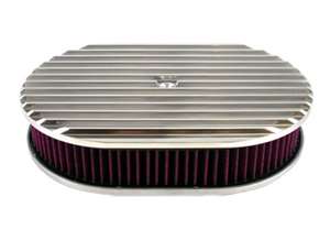Finned Oval Air Cleaner Kits 12 inch finned washable element