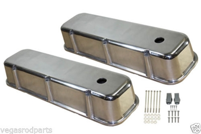 Chrome Valve Covers BIG BLOCK CHEVY  Smooth Tall