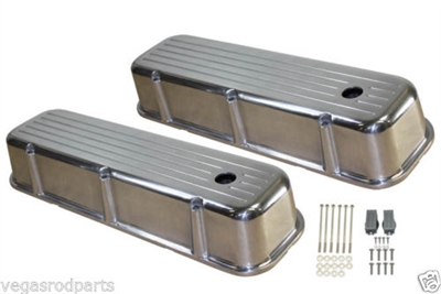 Aluminum Big Block Chevy Valve Covers BIG BLOCK CHEVY CHROMED