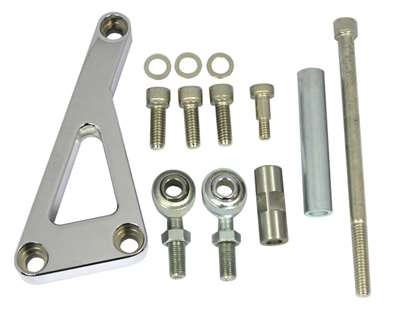 Aluminum Outward Mount Alternator Bracket SMALL BLOCK CHEVY FOR LONG PUMP