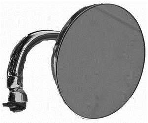 Chrome Steel Peep Mirror drivers side 4 inch