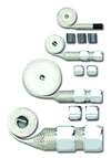Braided radiator heater Hose Sleeving Kit chrome ends