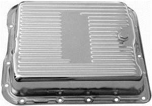 Transmission Pan gm 700R4 chrome with drain plug
