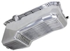 Polished Aluminum  Oil Pan 1986 and up passenger side dip stick one pc rear main seal