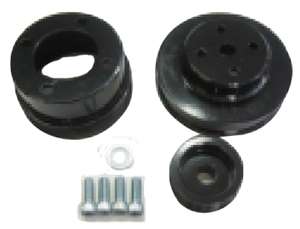 Steel Serpentine Pulley Set Serpentine Pulley Set Fits Ford Mustang/Truck 5.0 1979-1993