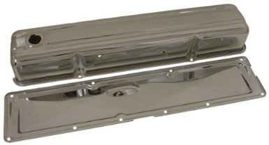 1950 1962 CHEVY 235 STRAIGHT 6 CHROME VALVE COVER W/ SIDE PLATE chevrolet 235