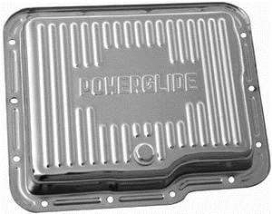 GM powerglide Transmission Pan chrome steel w/plug