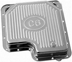 Ford c 6 Transmission Pan chrome steel W/plug stock debth