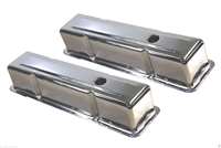 Small block Chevy Chrome Steel Valve Covers