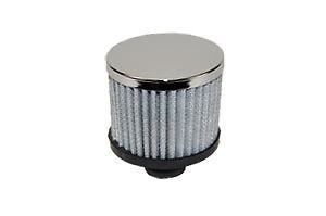 Chrome Steel Push In OPEN FIlter Breather
