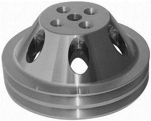 Small Block Chevy Water Pump Upper Pulleys double groove