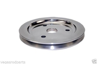 Small Block Chevy Polished Aluminum crank shaft Pulley single groove billet lower