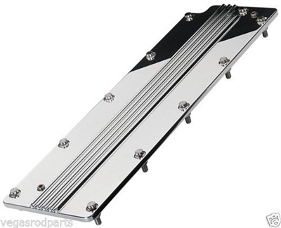 POLISHED LS VALLEY COVER RIBBED,LS2,LS3,LS7,LSX, valley cover billet