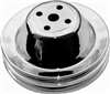Small block Chevy Water Pump Upper Pulley double groove short pump