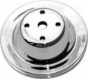 Small block Chevy Water Pump Upper Pulley single groove long water pump