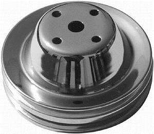 Small block Chevy Water Pump Upper Pulley double groove long water pump