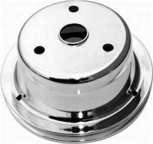 Small Block Chevy Single Groove Crankshaft Pulley for long water pump