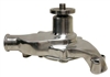 1955-78 CHEVY SMALL BLOCK ALUMINUM HIGH VOLUME SHORT WATER PUMP POLISHED