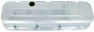Chrome Steel "396" Logo Valve Covers big block chevy